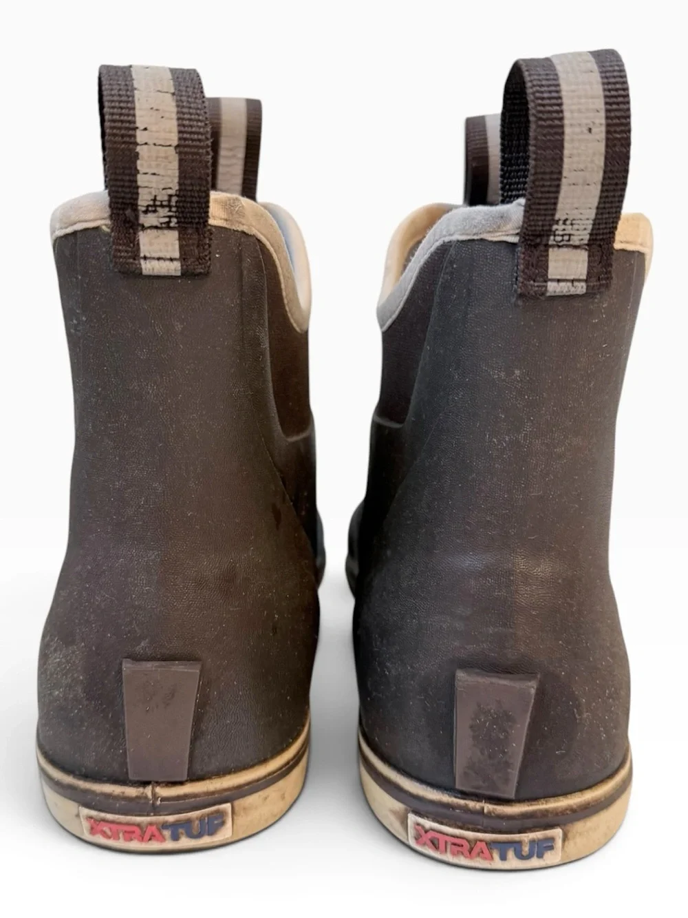Xtratuf Men's Rubber Ankle Deck Boots Brown Size 10